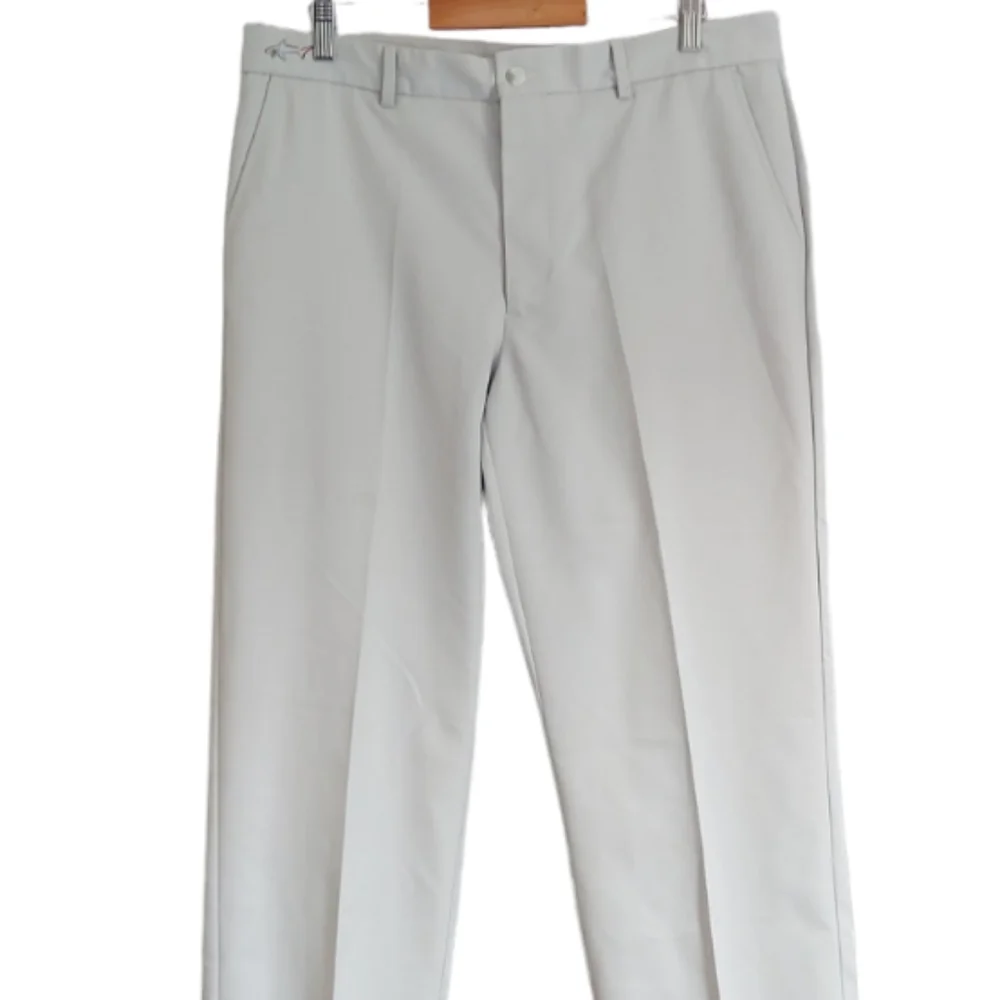 Greg Norman Cream Golf Trousers Size W34 L32 Chino Style Lightweight Pants - Picture 2 of 8